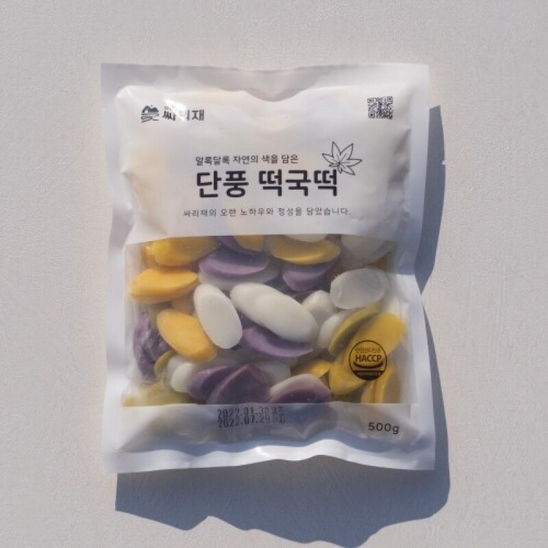 참거래농민장터,단풍떡국떡 500g